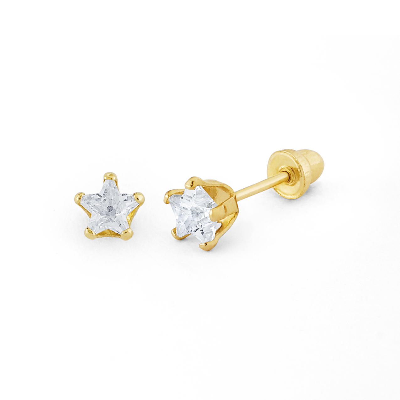 Small Starburst CZ Stud