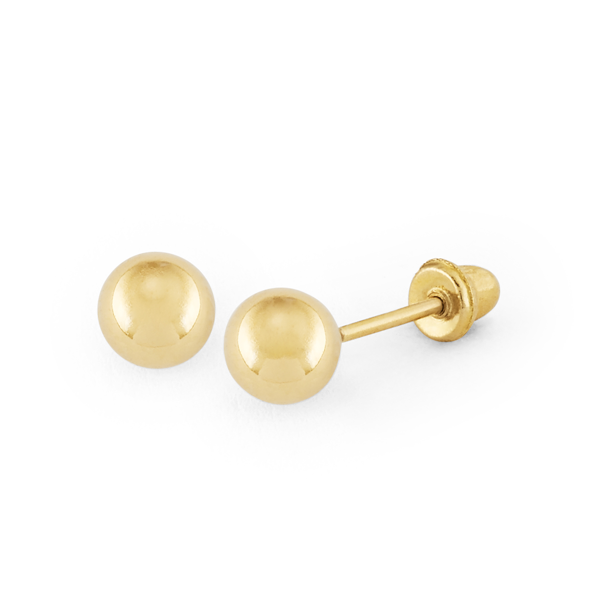 Medium Gold Ball Screwback Stud