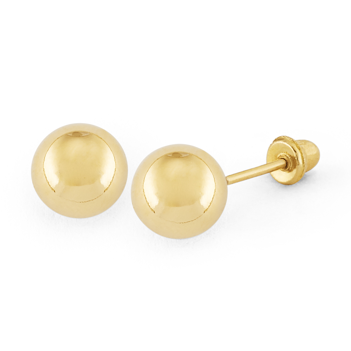 ExtraLarge Gold Ball Screwback Stud