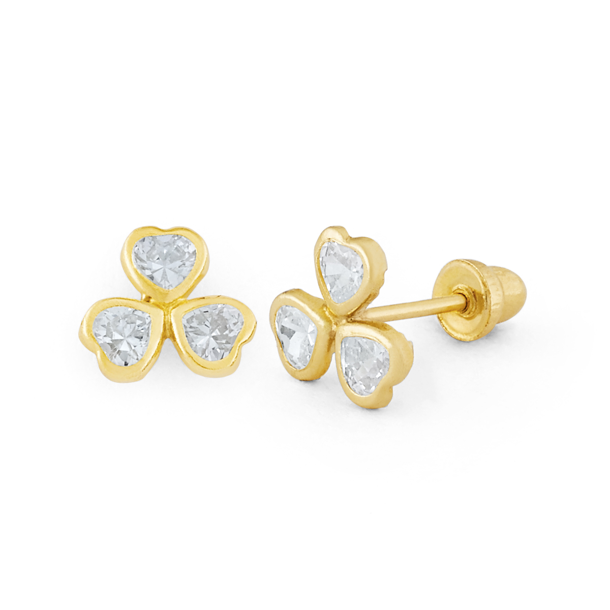 Small Filigree CZ Stud